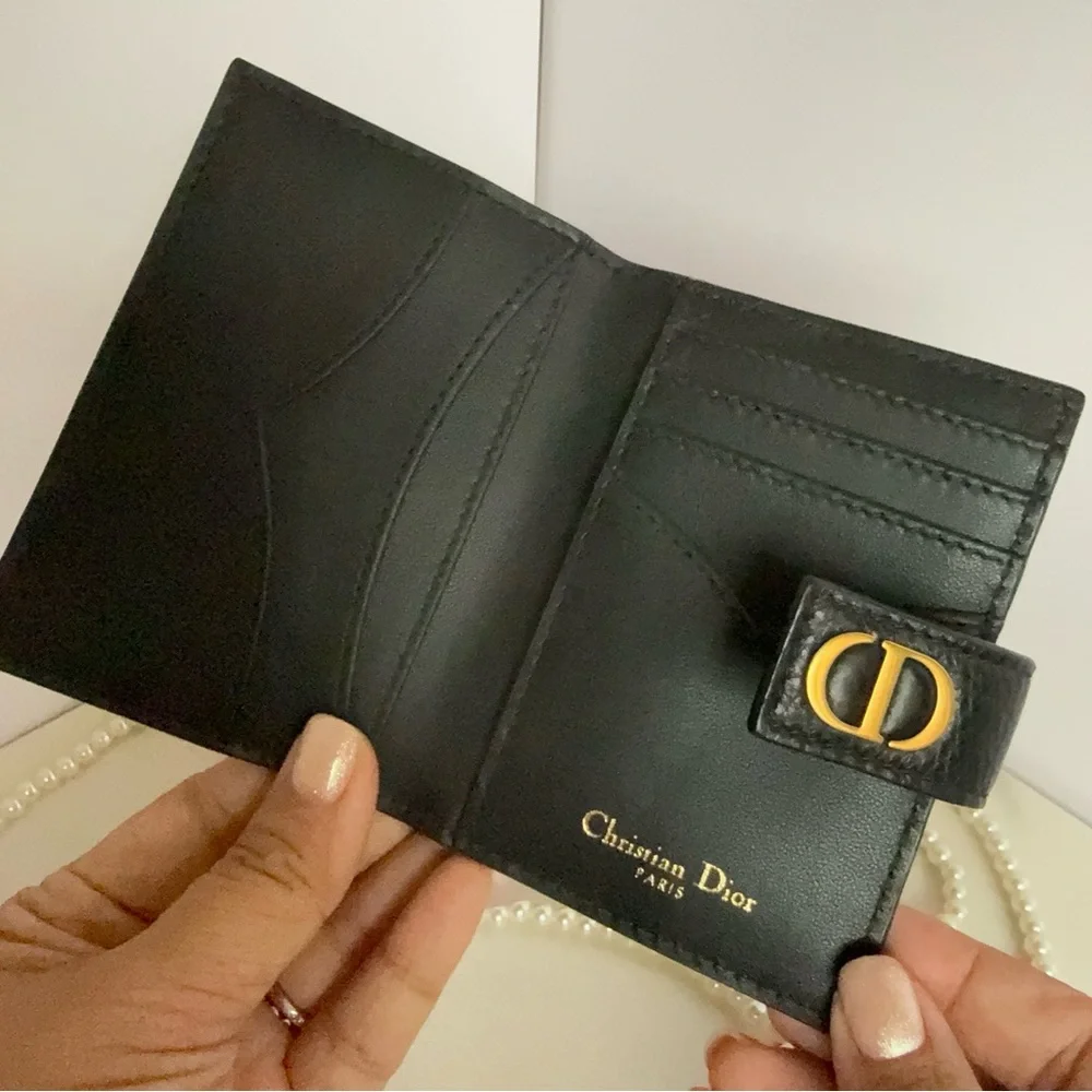 Dior Caro Dandelion Card Holder